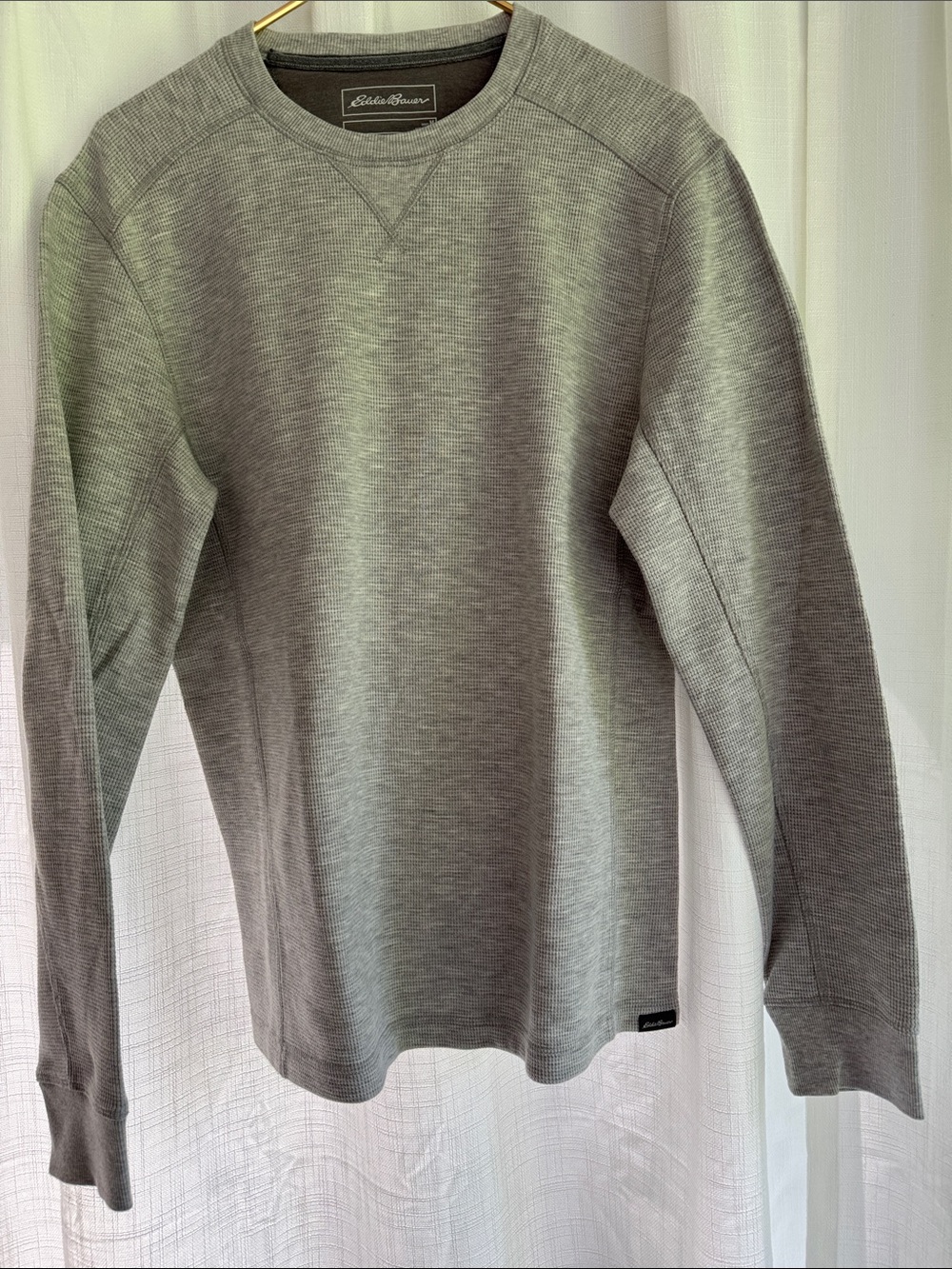 Eddie Bauer Men's Heather Gray Crewneck Sweater
